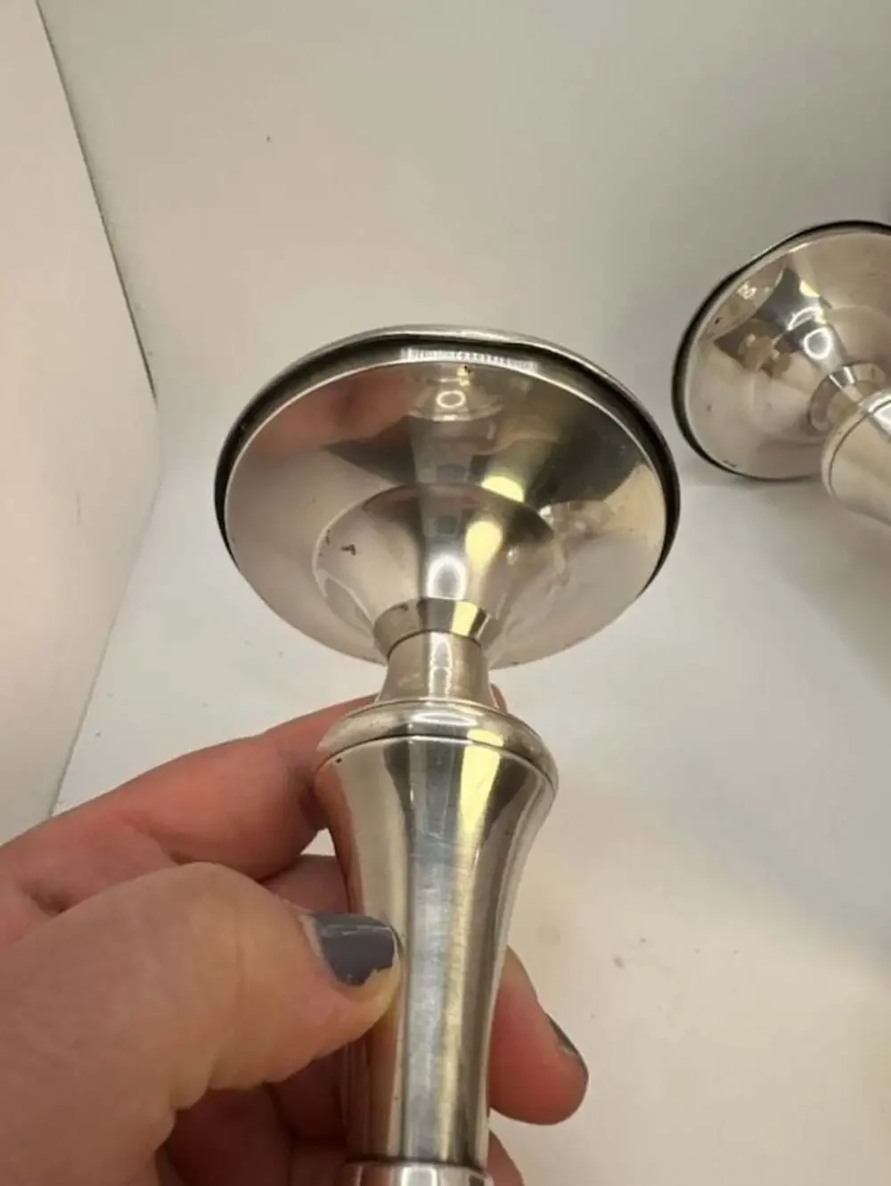 Restoration Hardware Silver Plated Candlestick Holders Set of 2